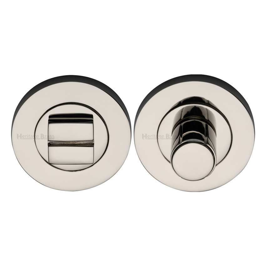 Bathroom & WC Thumb-turn & Release Door Lock in a Polished Nickel Finish - RS2030-PNF 