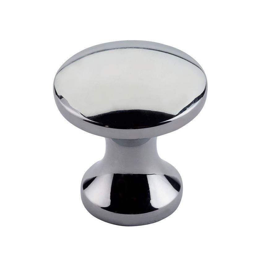 Round Cabinet Knob in Polished Chrome - TDFK24-CP