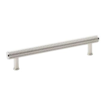 Reeded T-bar Cupboard Pull Handle in Polished Nickel - AW809R-PN