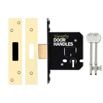 3 Lever Dead Lock In PVD Stainless Brass - ZUKD376PVD	