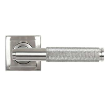 Satin Marine Stainless Steel (316) Brompton Lever on a Square Rose - 49843