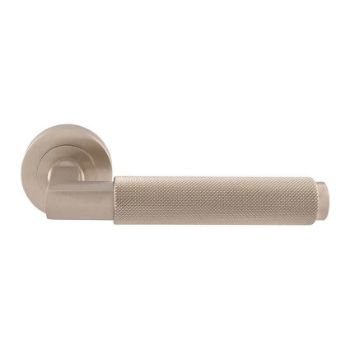 Terazzo Lever on a Round Rose in Satin Nickel - EUL060SN 