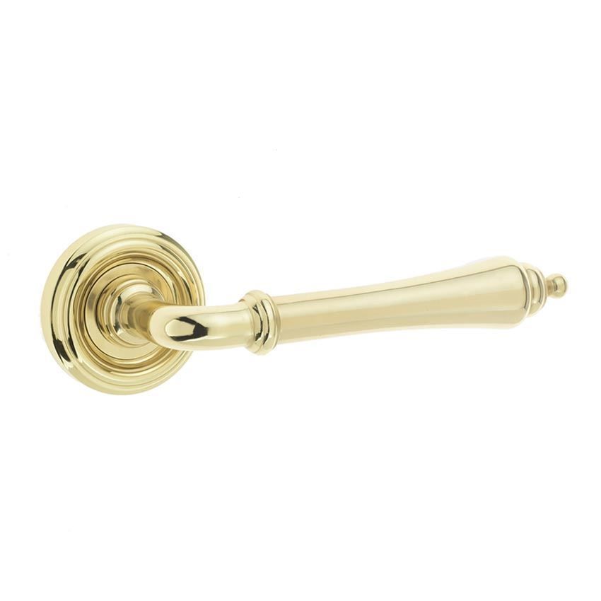 Jedo Camille Door Handle- Polished Brass- JV651PB 