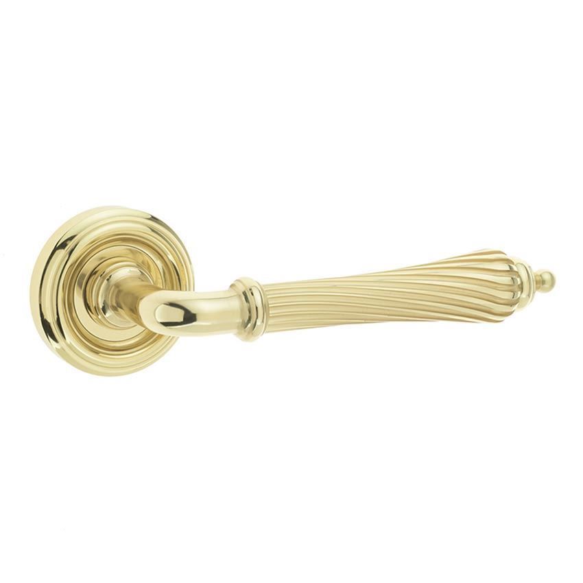 Jedo Giselle Door Handle- Polished Brass- JV652PB 