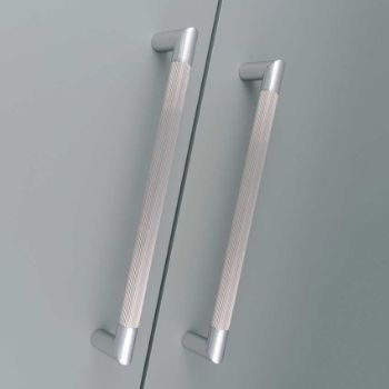 Trend Lines Pull Handle in Dual Polished Chrome/Satin Nickel - PH170CPSN