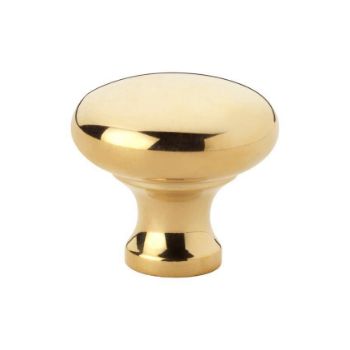 Wade Round Cabinet Knob in Polished Brass - AW836-PB