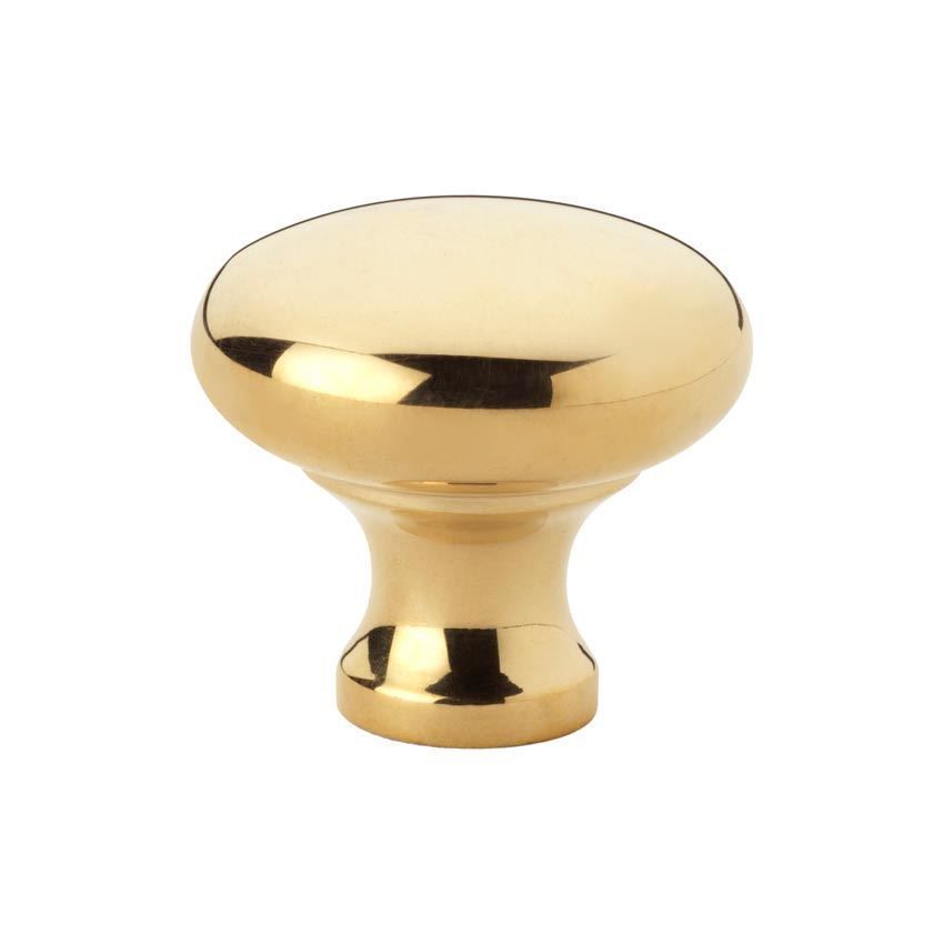 Wade Round Cabinet Knob in Polished Brass - AW836-PB