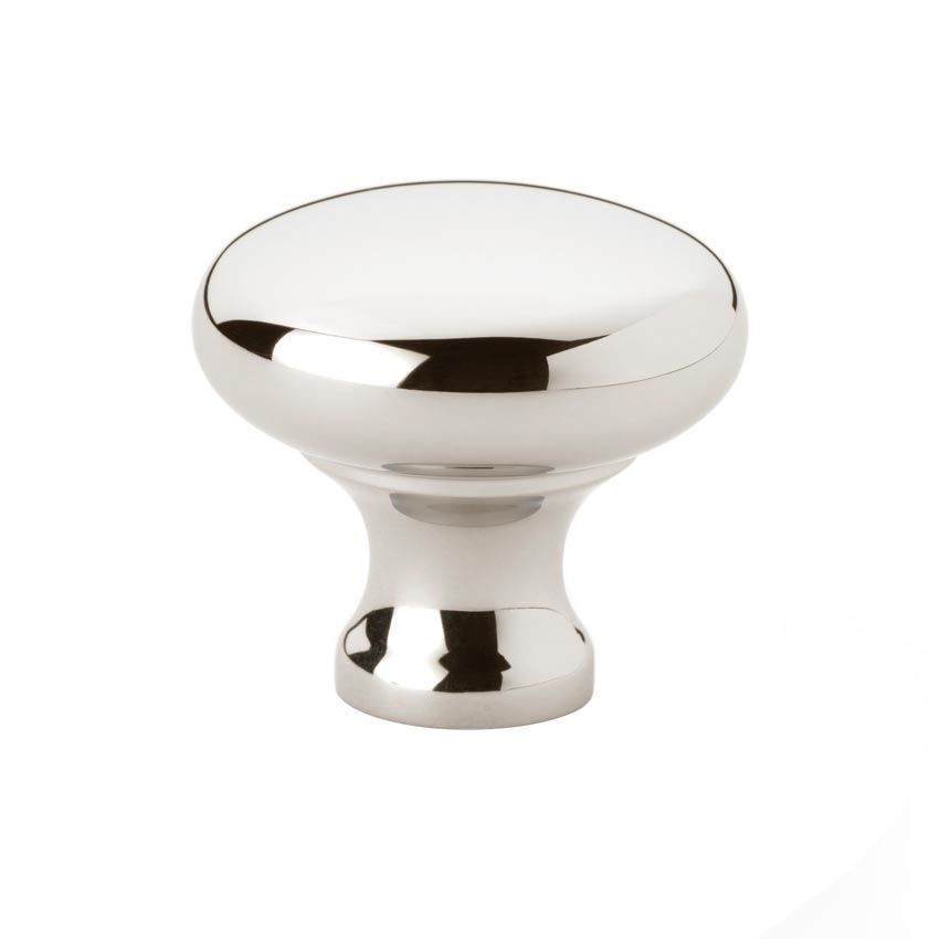 Wade Round Cabinet Knob in Polished Nickel - AW836-PN