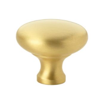 Wade Round Cabinet Knob in Satin Brass - AW836-SB