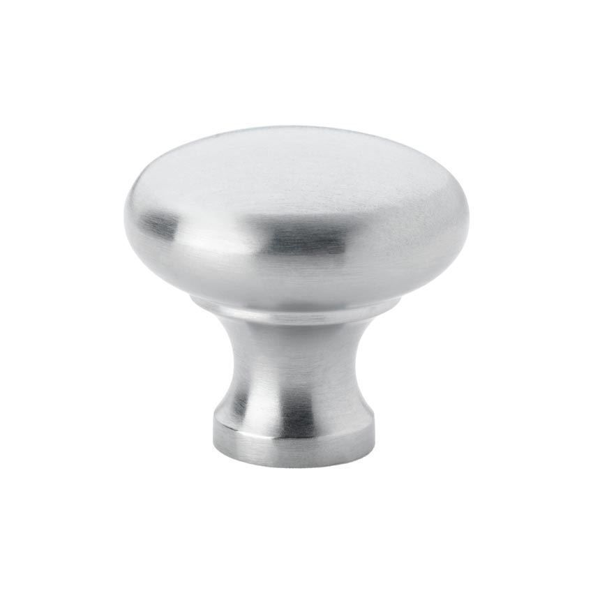 Wade Round Cabinet Knob in Satin Chrome - AW836-SC 