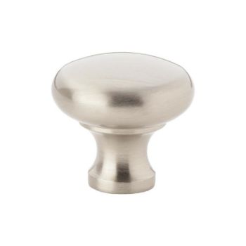 Wade Round Cabinet Knob in Satin Nickel - AW836-SN