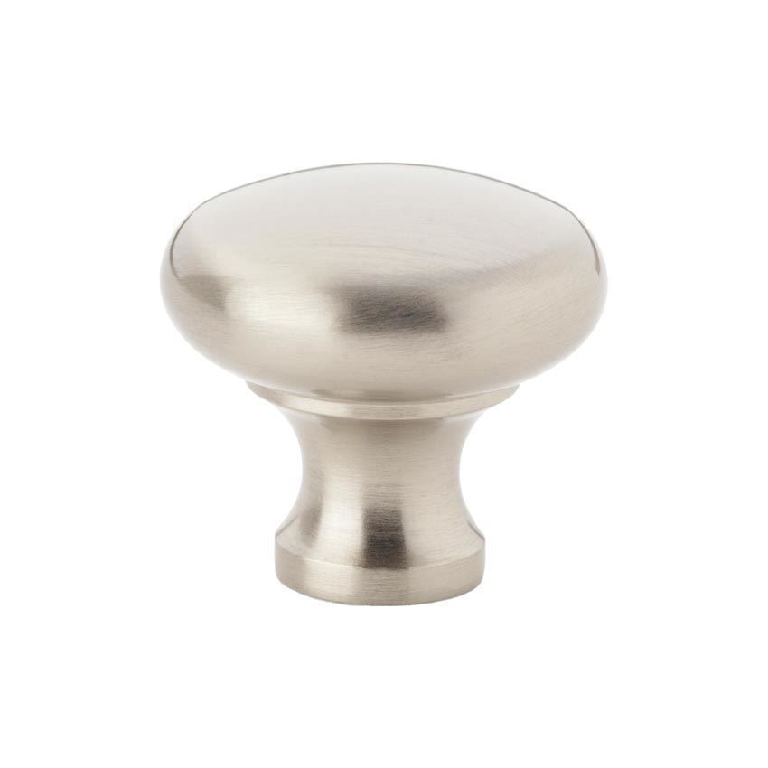 Wade Round Cabinet Knob in Satin Nickel - AW836-SN