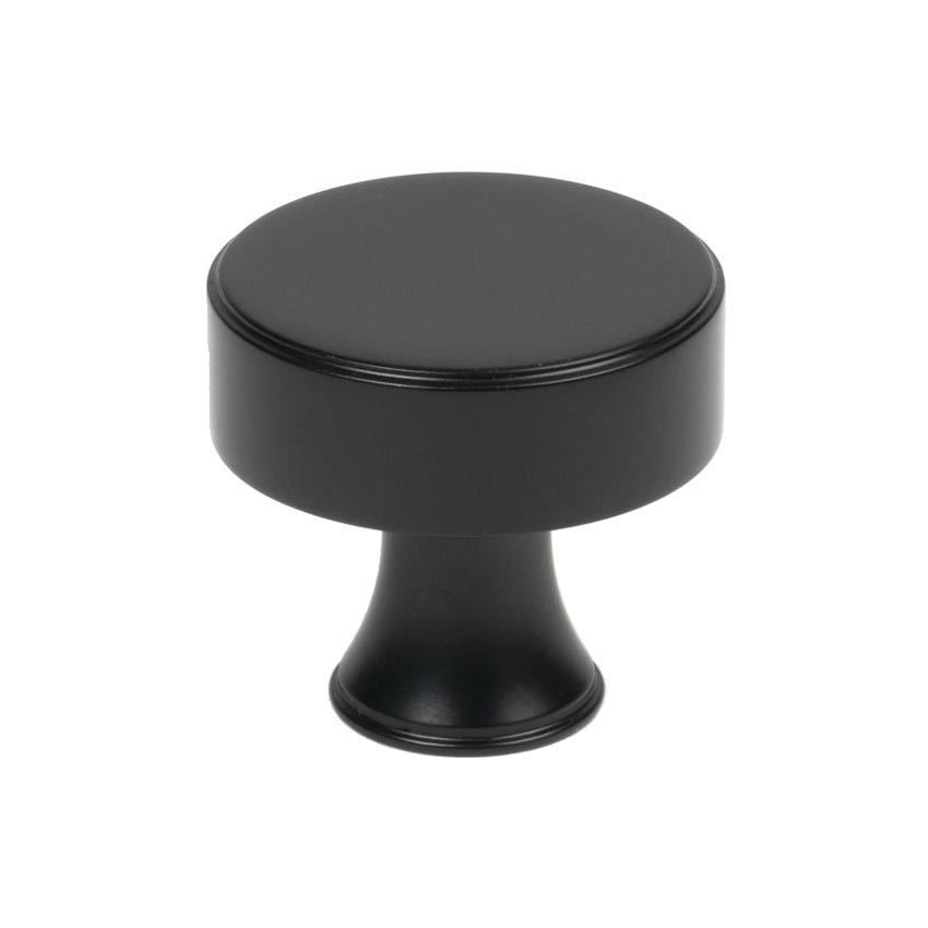 Scully Cabinet Knob in Matt Black - 50554 