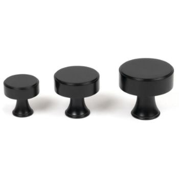 Scully Cabinet Knob in Matt Black - 50554