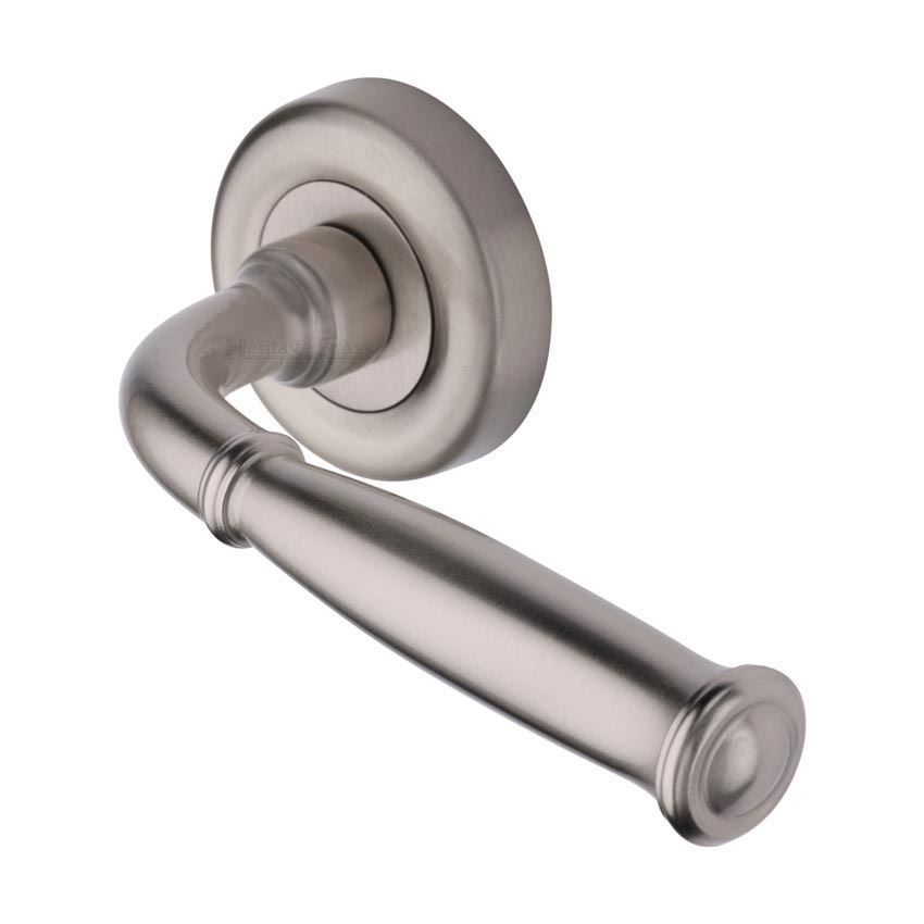 Lincoln Door Handle in Satin Nickel - V1938-SN 