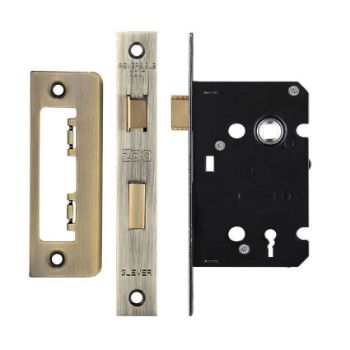 Bronze 3 lever door lock	