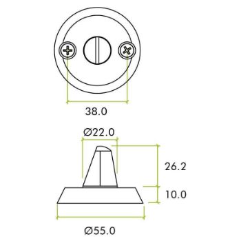 Anti Ligature Turn & Release - ZS-AL008-5-SSS 