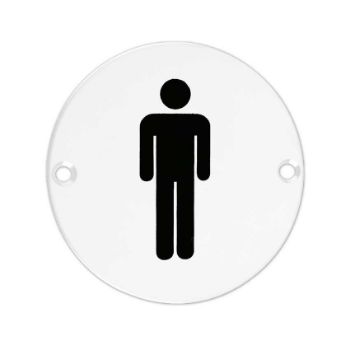 Stainless Steel Male Sex Sign - ZSS01PCW Stainless Steel Male Sex Sign - ZSS01PCW