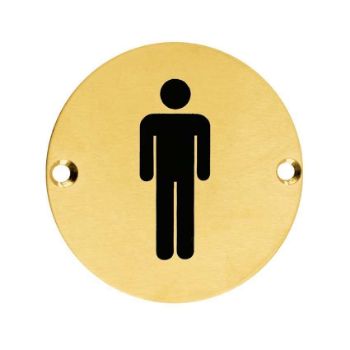 Stainless Steel Male Sex Sign - ZSS01PVDSB  Stainless Steel Male Sex Sign - ZSS01PVDSB