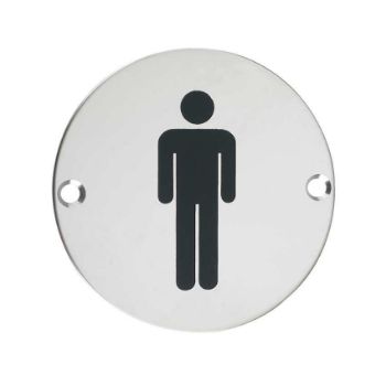 Stainless Steel Male Sex Sign - ZSS01PS Stainless Steel Male Sex Sign - ZSS01PS