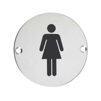 Stainless Steel Female Sex Sign - ZSS02PS Stainless Steel Female Sex Sign - ZSS02PS
