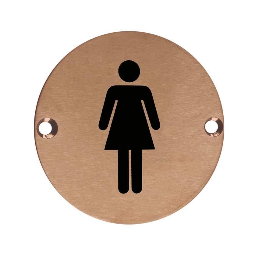 Stainless Steel Female Sex Sign - ZSS02PVDBZ 