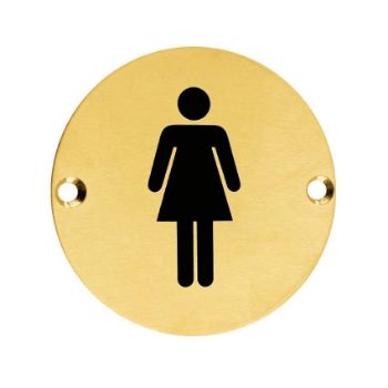 Stainless Steel Female Sex Sign - ZSS02PVDSB Stainless Steel Female Sex Sign - ZSS02PVDSB