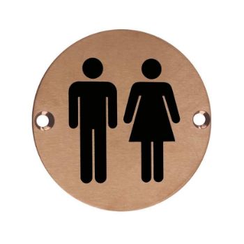 Stainless Steel Unisex Sign - ZSS03PVDBZ Stainless Steel Unisex Sign - ZSS03PVDBZ