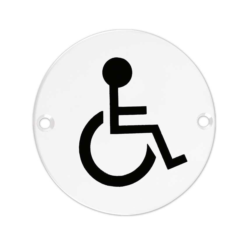 Stainless Steel Disabled Facilities Sign - ZSS07PCW