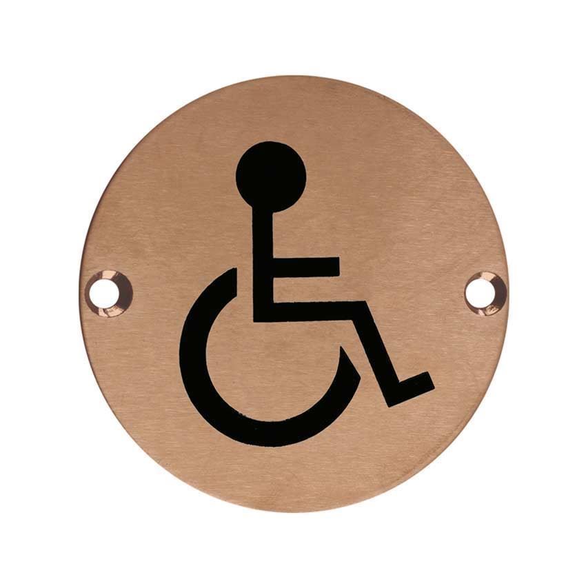 Stainless Steel Disabled Facilities Sign - ZSS07PVDBZ
