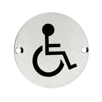 Stainless Steel Disabled Facilities Sign - ZSS07SS Stainless Steel Disabled Facilities Sign - ZSS07SS