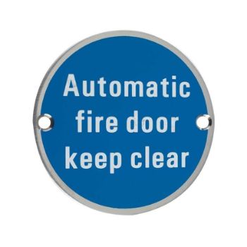 Automatic Fire Door Keep Clear symbol - ZSS12SS Automatic Fire Door Keep Clear symbol - ZSS12SS