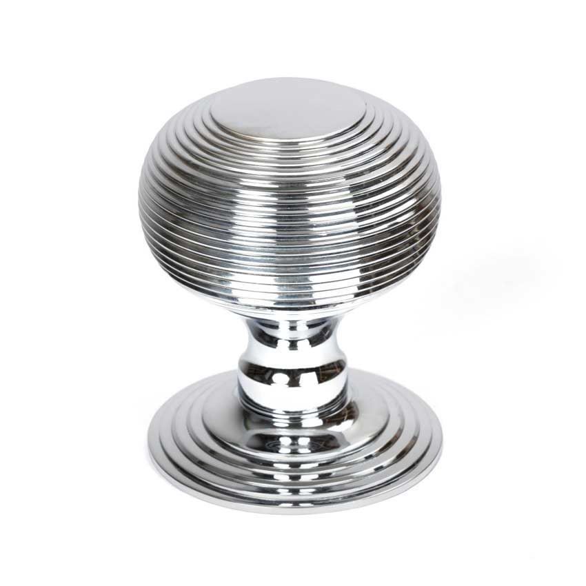 Polished Chrome Beehive Centres Door Knob - 46655