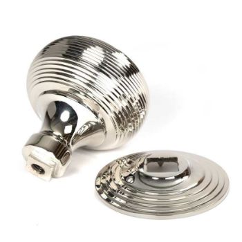 Polished Nickel Beehive Centres Door Knob - 46656