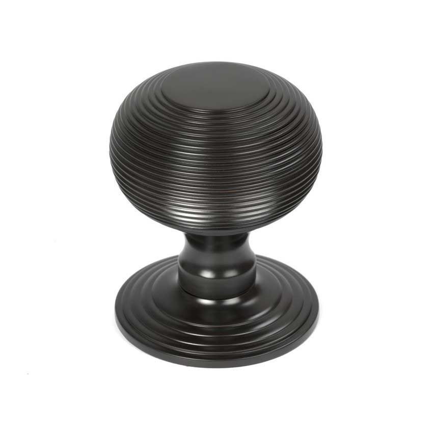 Aged Bronze Beehive Centres Door Knob - 46657 