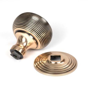 Polished Bronze Beehive Centre Door Knob - 46658