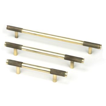 Aged Brass Half Brompton Pull Handle - 46924