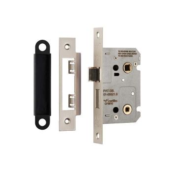 Eurospec BAE5025SN housing grade bathroom door lock in satin nickel plated finish