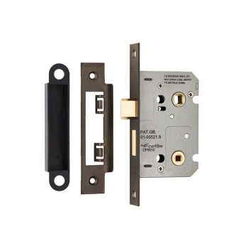 Eurospec BAE5025MB housing grade bathroom door lock in matt bronze finish	