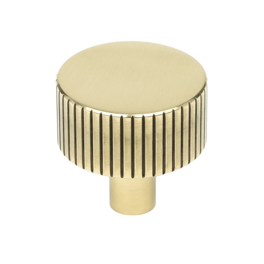 Aged Brass Judd Cabinet Knob - 50378 