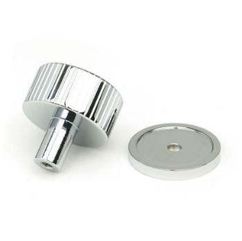 Polished Chrome Judd Cabinet Knob on a Round Rose - 50376