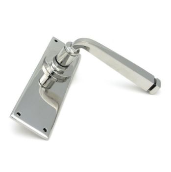 Period Avon Latch Handle in Polished Stainless Steel - 49827
