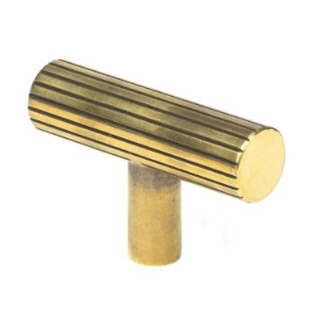 Aged Brass Judd T-Bar Cupboard Handle - 50581 