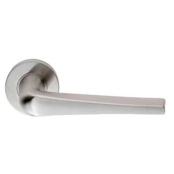 Stainless Steel Plaza Door Handle on Sprung Rose - CSL1160SSS