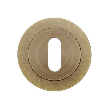 Jedo Standard Key Profile Escutcheon - Antique Brass - JV503AB Jedo Standard Key Profile Escutcheon - Antique Brass - JV503AB
