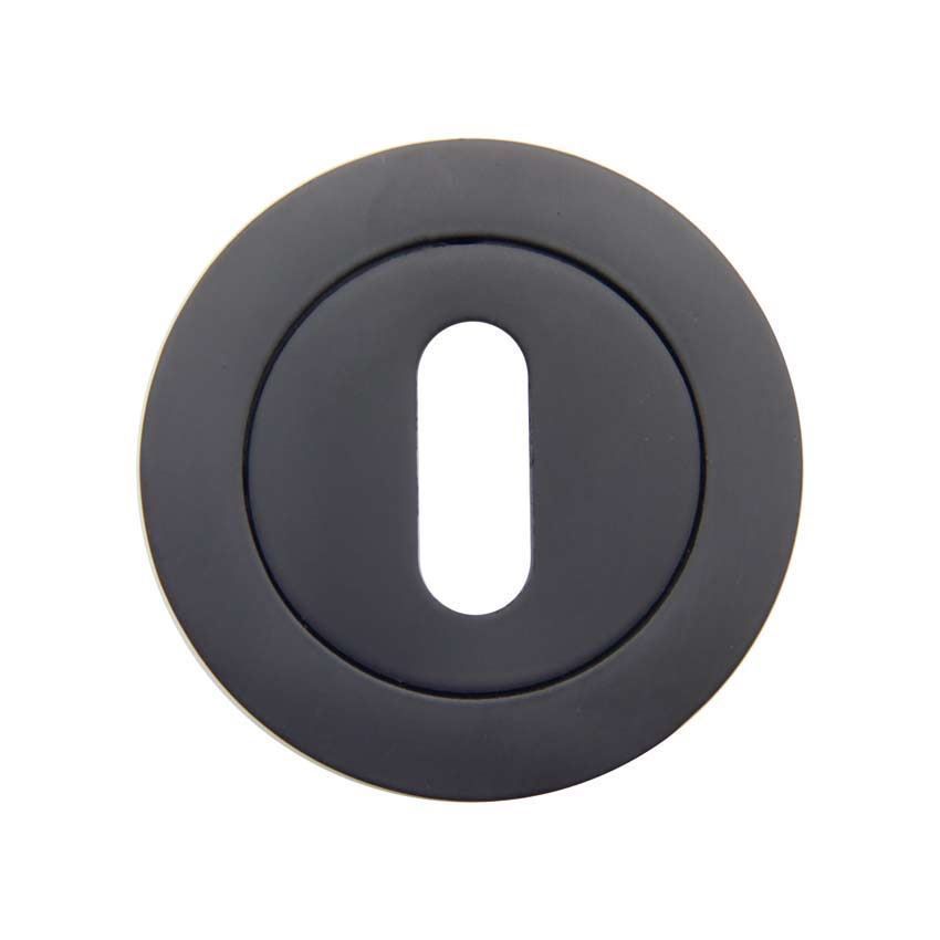 Jedo Standard Key Profile Escutcheon - Matt Black - JV503MB