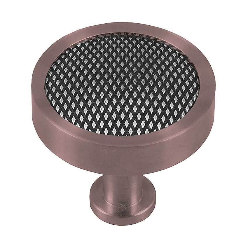 Immix Knurled Bronze Cabinet Door Knob - IMX1006-BR