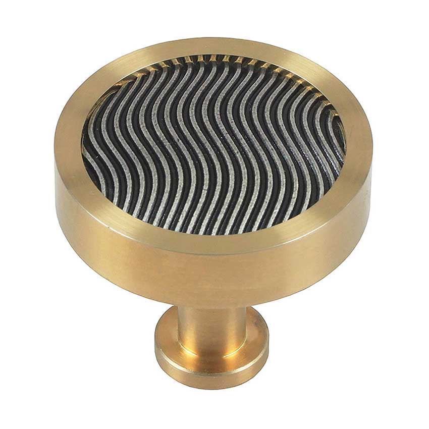 Immix Spiral Antique Gold Cabinet Door Knob - IMX3006-G