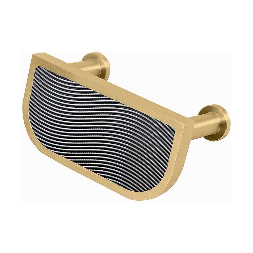 Immix Spiral Antique Gold Cabinet Cup Pull Handles - IMX3007-G