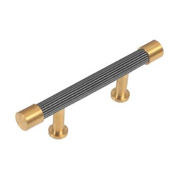Immix Reeded Antique Gold Cabinet Pull Handle 64mm - IMX2001-G